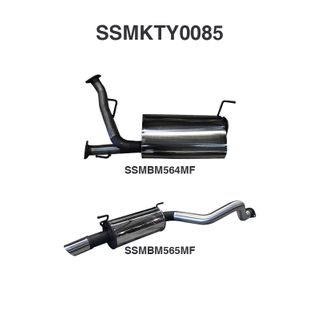 Toyota Landcruiser UZJ200 4.7L V8 CatBack 3in Including Single 3¼in SS Tip