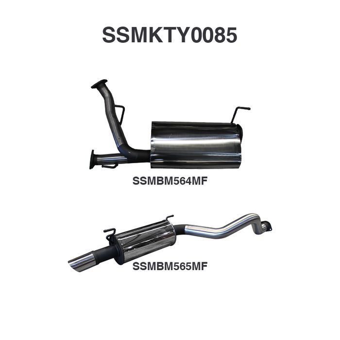 Toyota Landcruiser UZJ200 4.7L V8 CatBack 3in Including Single 3¼in SS Tip