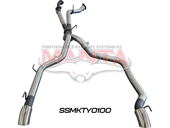 Toyota Landcruiser VDJ200 3in DPF Back Twin 3in Tailpipe