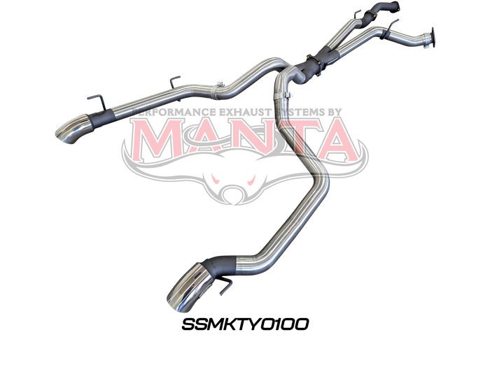 Toyota Landcruiser VDJ200 3in DPF Back Twin 3in Tailpipe