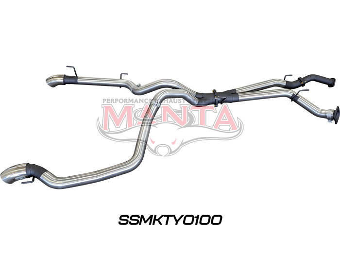 Toyota Landcruiser VDJ200 3in DPF Back Twin 3in Tailpipe