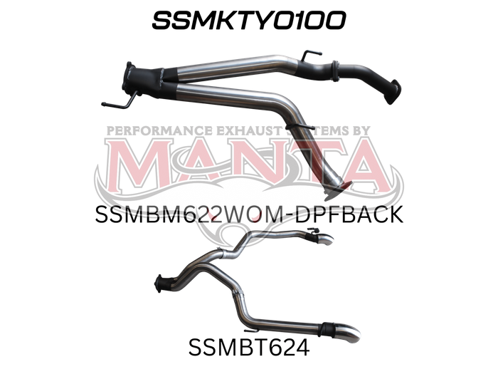 Toyota Landcruiser VDJ200 3in DPF Back Twin 3in Tailpipe