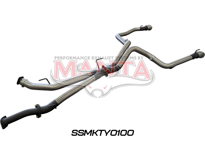 Toyota Landcruiser VDJ200 3in DPF Back Twin 3in Tailpipe