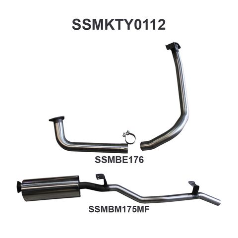 Toyota Landcruiser FZJ75, 78 2.5in off Extractors