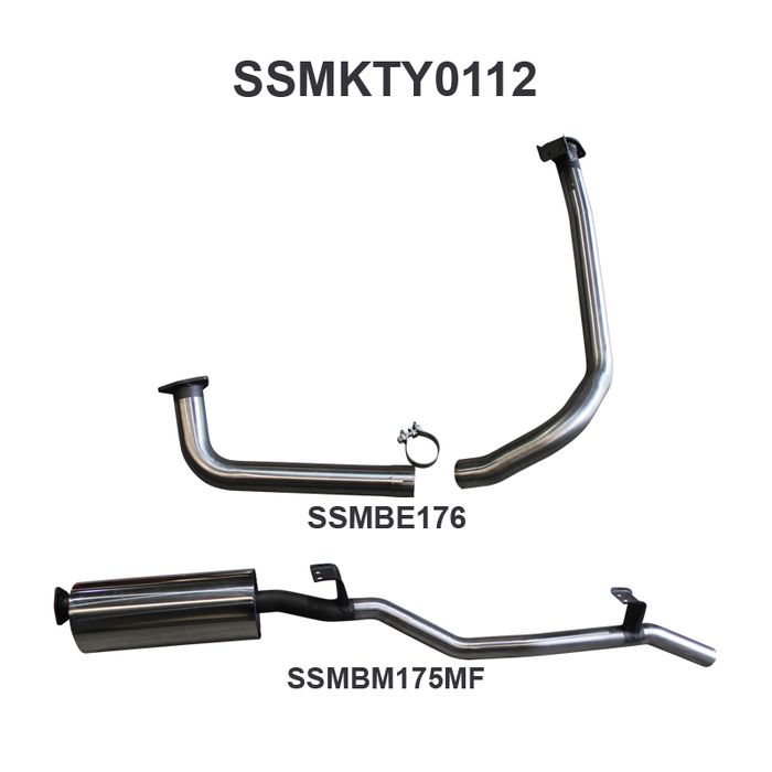 Toyota Landcruiser FZJ75, 78 2.5in off Extractors