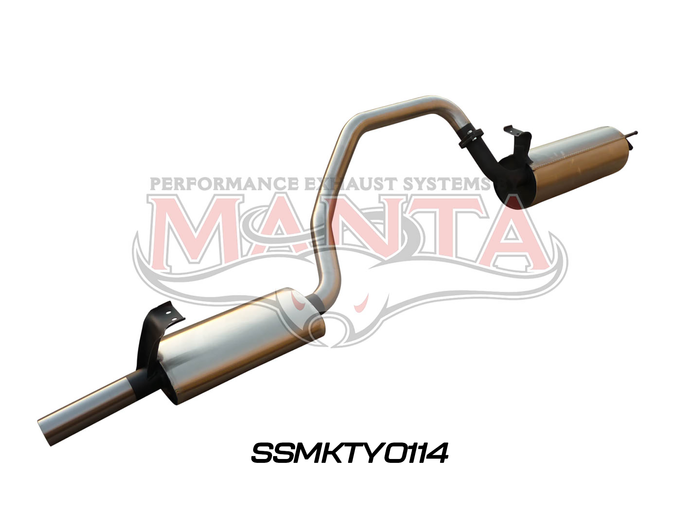 Toyota Landcruiser FZJ105 2.5in off Extractors Muffler/Muffler