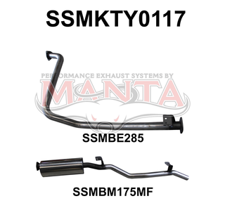 Landcruiser FZJ79 2.5in off Engine Pipe