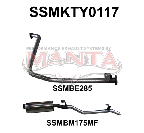 Toyota Landcruiser FZJ79 2.5in off Engine Pipe