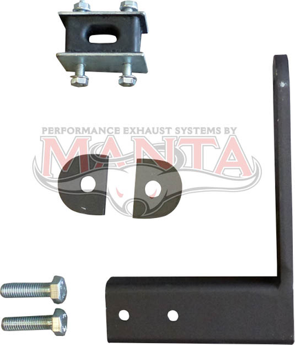 Toyota VDJ79 Dual 3in RHS Chassis Bracket Includes Rubber Hanger TYB202 And D-shape Towbar Packers