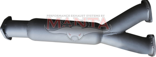 LandCruiser VDJ79 4.5L V8 3in Dual Centre Y-Pipe With Hotdogs