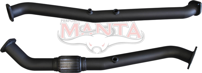 LandCruiser VDJ200 2016 4.5L V8 2.5in Engine Pipes With DPF Sensors