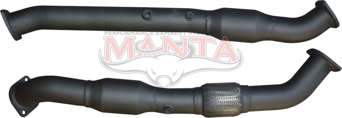 Toyota LandCruiser VDJ200 V8 4.5L T.D. 2016 Dual 3in Engine Pipes With Cats and DPF Sensors