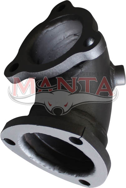 GU PATROL 4.2L T.D. 3in DUMP PIPE TO SUIT TD05 3 BOLT MITSUBISHI TURBO TO MBE205