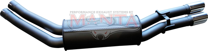 Holden Statesman WH Sedan V8 Dual 2 1/2in Rear Muffler With Chrome Tips