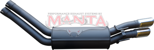 Holden Commodore VY - VZ ClubSport 2 1/2in Dual Rear Muffler With Chrome Tips