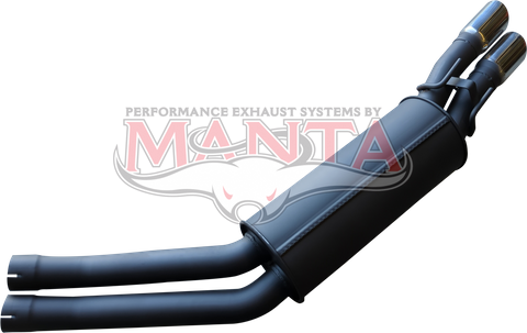 Holden Commodore VY - VZ ClubSport 2 1/2in Dual Rear Muffler With Chrome Tips