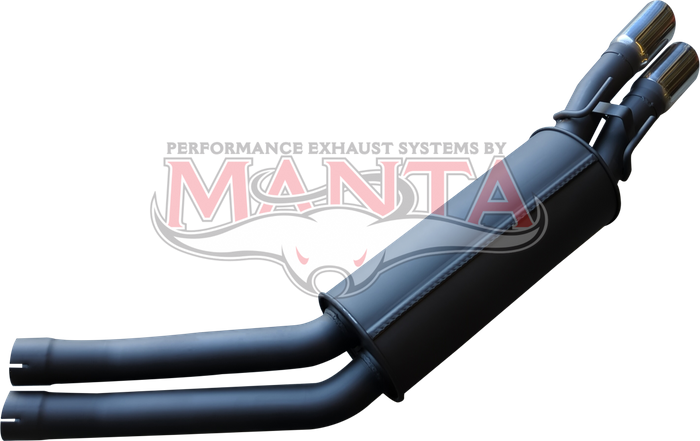 Holden Commodore VY - VZ ClubSport 2 1/2in Dual Rear Muffler With Chrome Tips