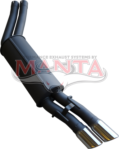 Holden Commodore VY - VZ ClubSport 2 1/2in Dual Rear Muffler With Chrome Tips