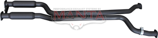 Ford Falcon AU XR8 Ute Dual 2 1/2in Centre Muffler With Perforated Hot Dogs