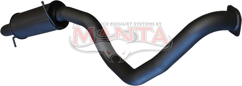 Mitsubishi Pajero NS-NT 3.2L Turbo Diesel 3in Rear Muffler With Droopy Tip