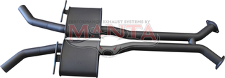 Holden Commodore VU-VZ V8 Ute 2 1/2in Dual Centre Mufflers to Suit LH & RH Exit Rears