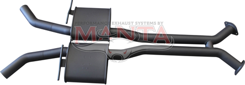 Holden Commodore VU-VZ V8 Ute 2 1/2in Dual Centre Mufflers to Suit LH & RH Exit Rears