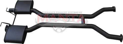 Ford Falcon AU V8 Sedan IRS Dual 2 1/2in Centre Mufflers