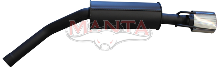 Holden Commodore VU VY VZ V8 Ute 2 1/2in RHS Exit Rear Muffler With Oval Tip