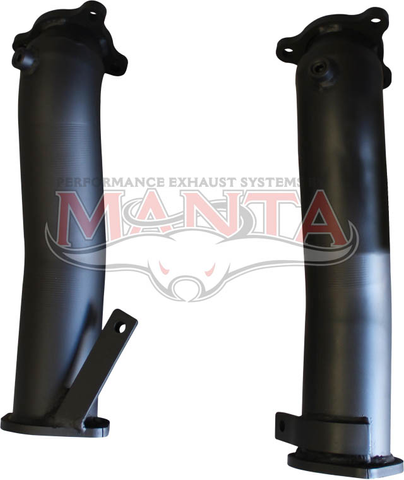 LandCruiser VDJ200 Wagon 3in Dual Dump Pipes With 1/4in NPT Pyros