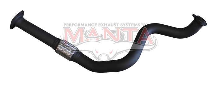 HZJ75, 78, 79 LandCruiser 2 1/2in Engine Pipe With Stainless Flex