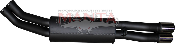 Holden Commodore - Statesman VR - VS IRS Dual 2 1/2in Rear Muffler With Chrome Tips