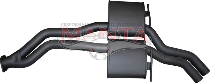 Holden Commodore VP VQ VR VS IRS Sedan Dual 2 1/2in Centre Mufflers off Single Cat