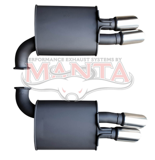 VE Sedan/Wagon V8 6.0L SS & HSV-E1 Dual 3in Rear Mufflers With QUAD 3 1/4n Tips