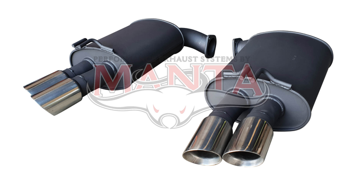 Holden Commodore VE Sedan/Wagon V8 6.0L SS & HSV-E1 Dual 3in Rear Mufflers With QUAD 3 1/4n Tips