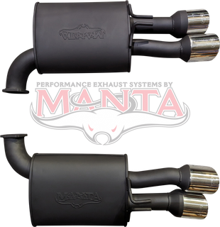 Holden Commodore VE Sedan V8 6.2L E2 HSV 3in Dual Rear Mufflers With 4in QUAD Tips