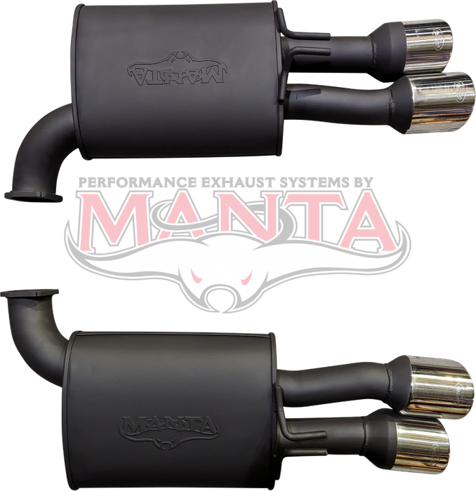 Holden Commodore VE Sedan V8 6.2L E2 HSV 3in Dual Rear Mufflers With 4in QUAD Tips