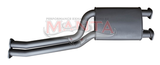 BA BF FG XR8 XR6 Turbo &  Pursuit Ute 2 1/2in Dual Centre Muffler