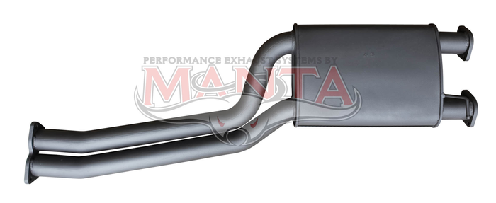 BA BF FG XR8 XR6 Turbo &  Pursuit Ute 2 1/2in Dual Centre Muffler