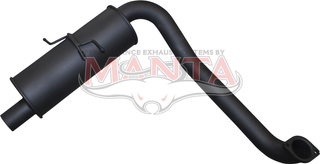 Ford Falcon BA XR8/GT & BF, FG XR8 Sedan Dual Outlet Rear Muffler LHS With Twin Tips