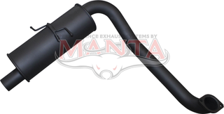Ford Falcon BA XR8/GT & BF, FG XR8 Sedan Dual Outlet Rear Muffler LHS With Twin Tips