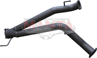 Toyota LandCruiser VDJ200 Wagon Dual 3in-Single 4in Centre Pipe only