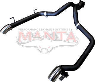 Toyota LandCruiser VDJ200 Wagon 3in LH & RH Exit TailPipes With 4in Dump Tips