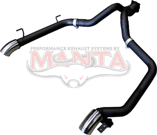 LandCruiser VDJ200 Wagon 3in LH & RH Exit TailPipes With 4in Dump Tips