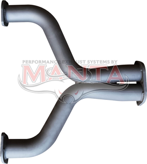 BA BF FG V8 2 1/2in Dual Y-Pipe With X-Pipe