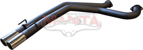 VT - VZ Wagon - Ute 3in Dual Rear Tail Pipe With Polished Tips