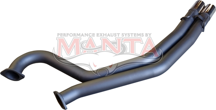 VT - VZ Wagon - Ute 3in Dual Rear Tail Pipe With Polished Tips
