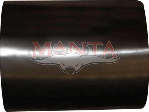 2 1/2in, 11in x 6in Oval Centre/Centre, 14in (350mm) Long, Megaflow Muffler - Medium - Stainless