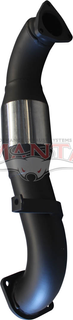 Nissan GU Patrol 3.0L Turbo Diesel 3in Dump Pipe With HIFLOW Cat