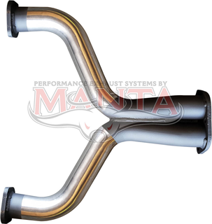 BA BF FG V8 2 1/2in Dual Y-Pipe With X-Pipe
