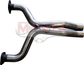 Ford Falcon FG V8 Sedan 2 1/2in Dual X/Pipe